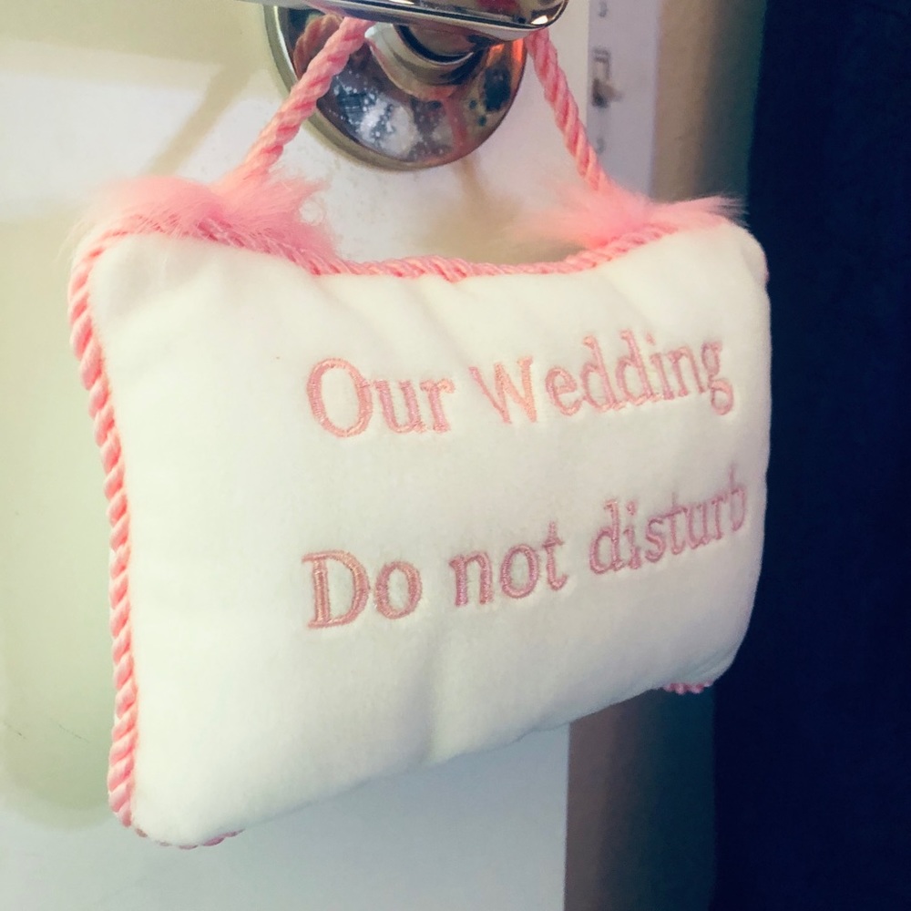 Our wedding door hanger VINTAGE